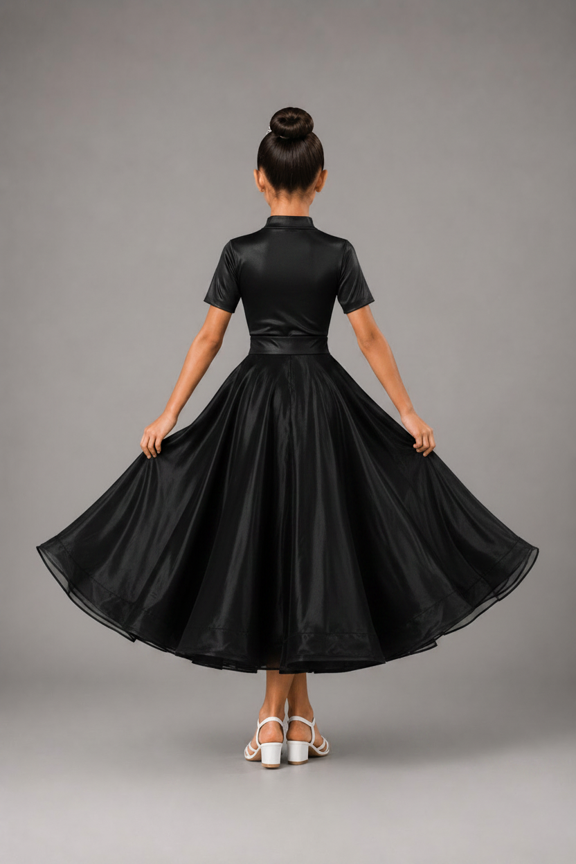 134J Black Metallic 3 Piece Set Competition Number Wallet & Decorative Pins & Matching Hair Flower **Everything included in Price when full set purchased**
