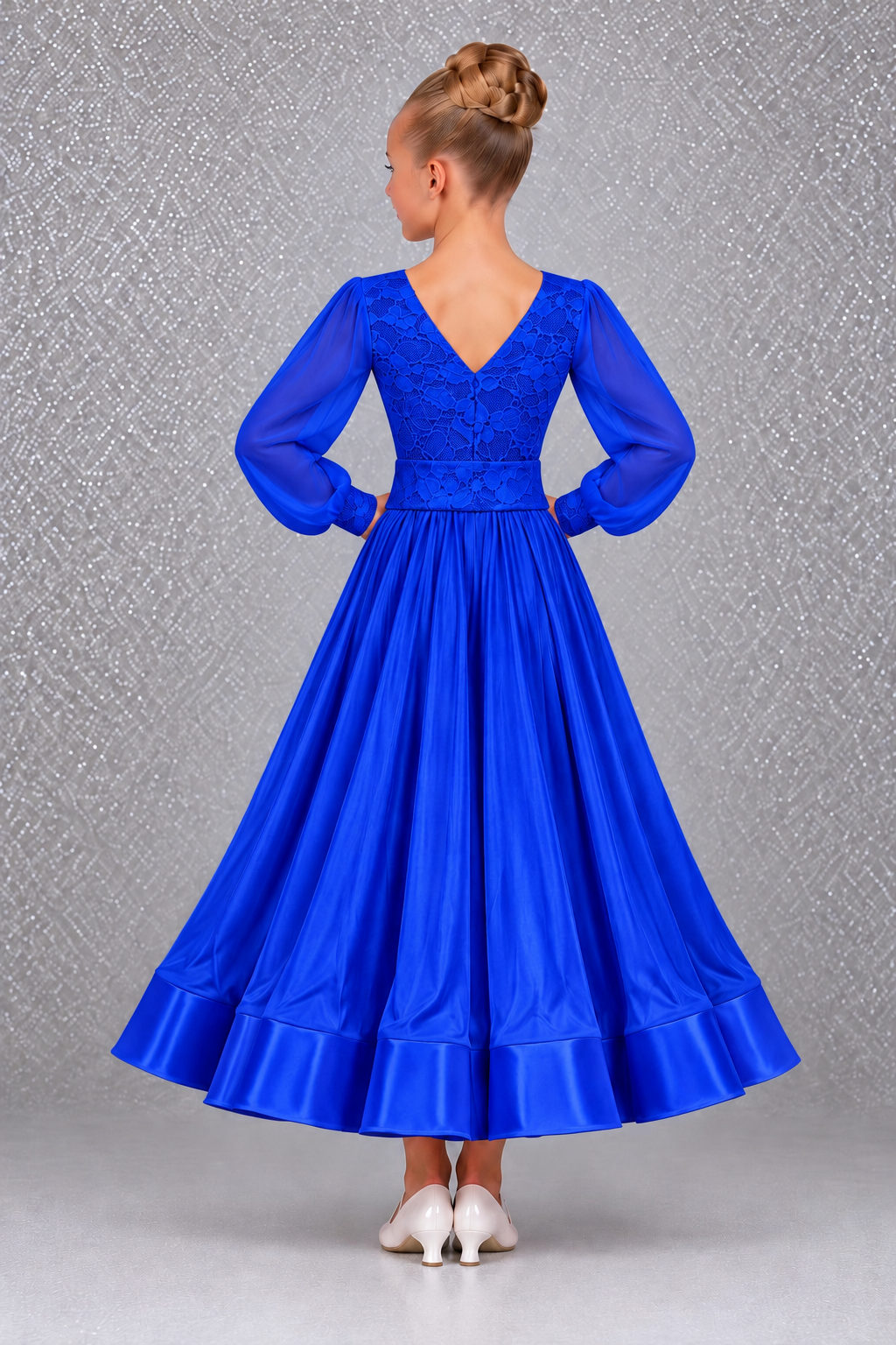 151J Bright Royal Blue 3 Piece Set Competition Number Wallet & Decorative Pins & Matching Hair Flower **Everything included in Price when full set purchased**