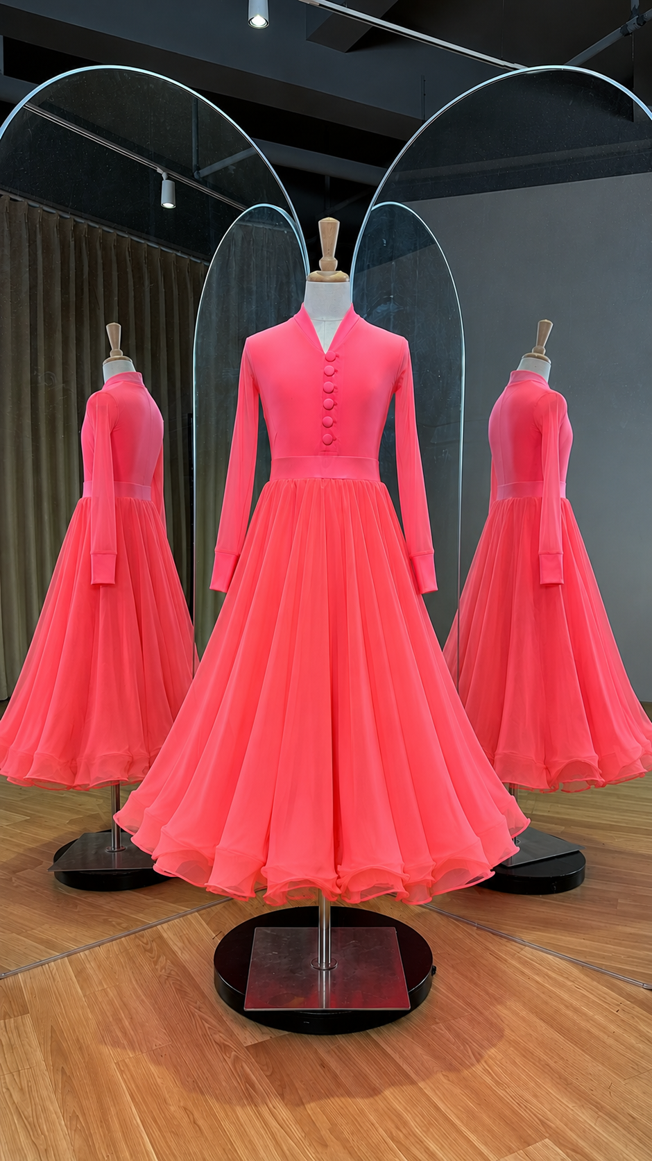118J Flo Coral Pink 4 Piece Set Competition Number Wallet & Decorative Pins & Matching Hair Flower **Everything included in Price when full set purchased**