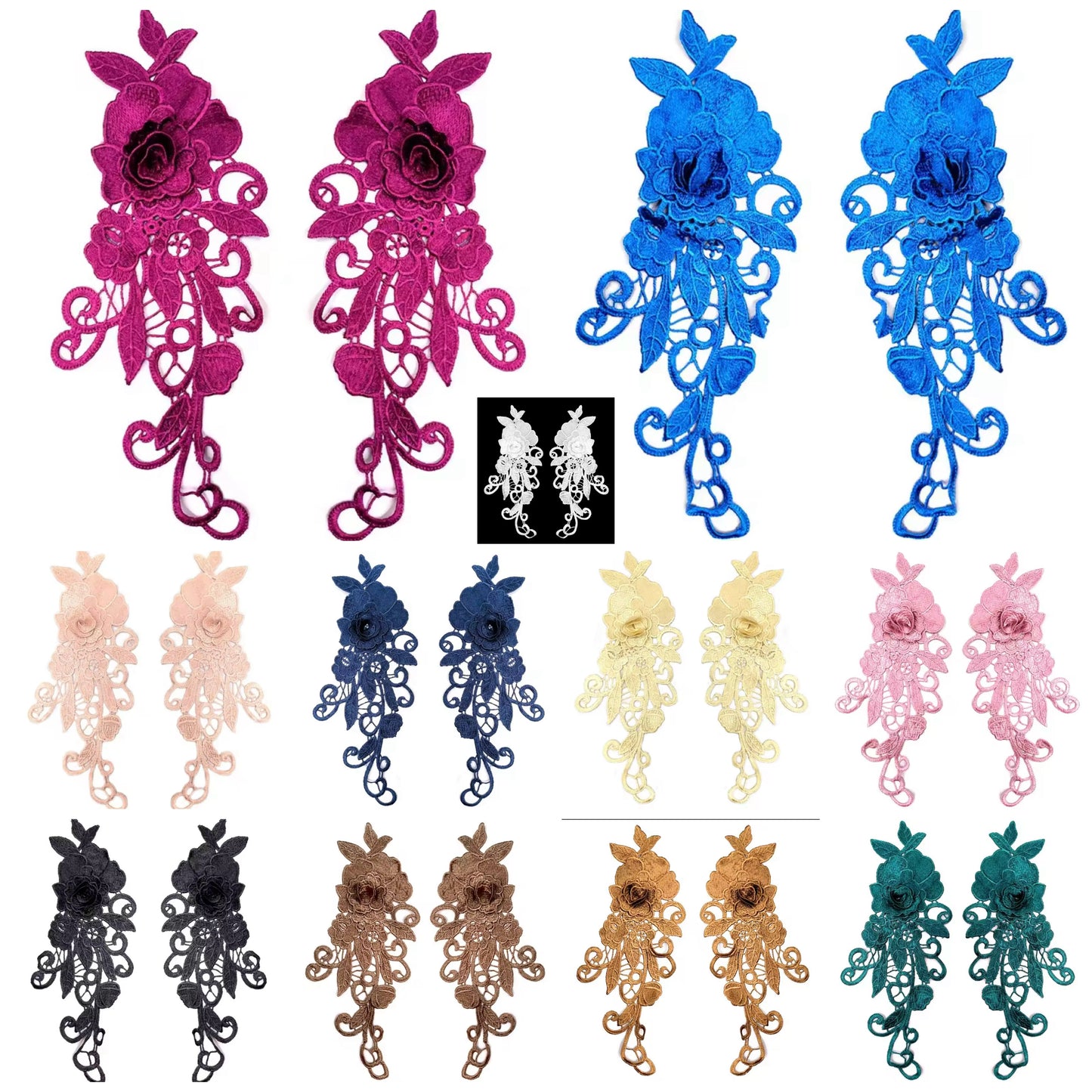 M135 Chantelle 3D Flower Motif. Available in 11 Colours including Tan & Flesh