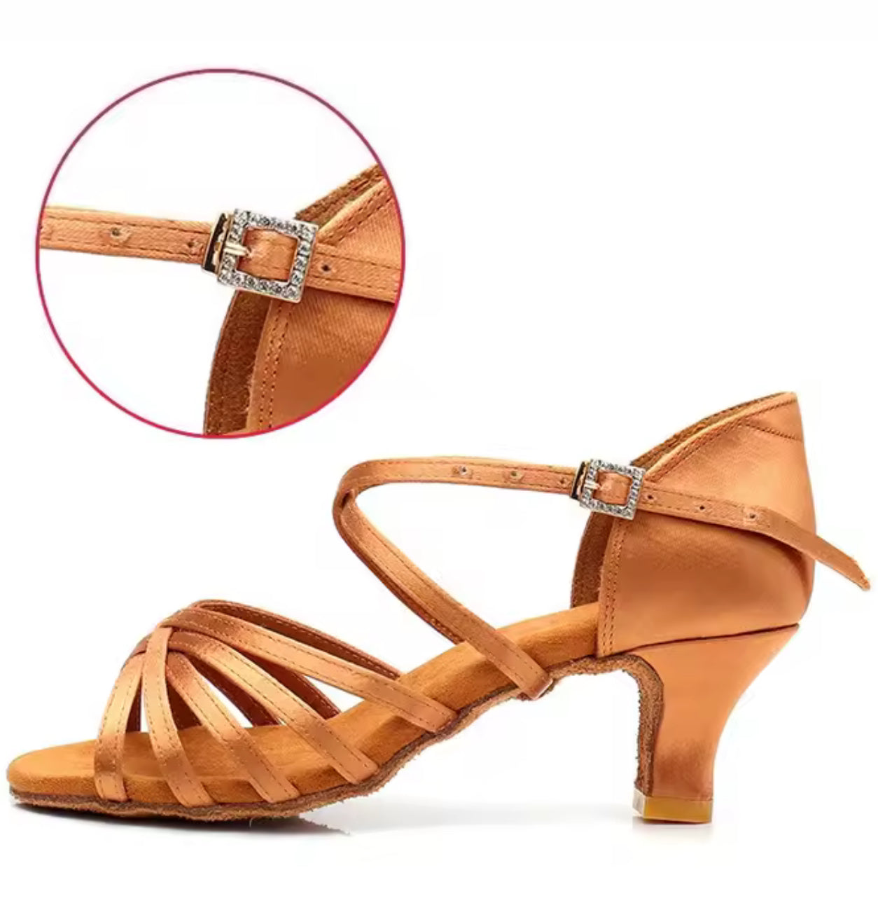 (5) TWD “LULAH” Latin Shoes. Choose between Black, Flesh Skin Tone 5.5cm Heel & Tan 7.5cm & 5.5cm Heel Diamanté Buckle.  Each Pair of Shoes comes Boxed & “Black Shoe Bag” & a pair of plastic feet protectors for trying the Shoes on for Size, Fit & Comfort