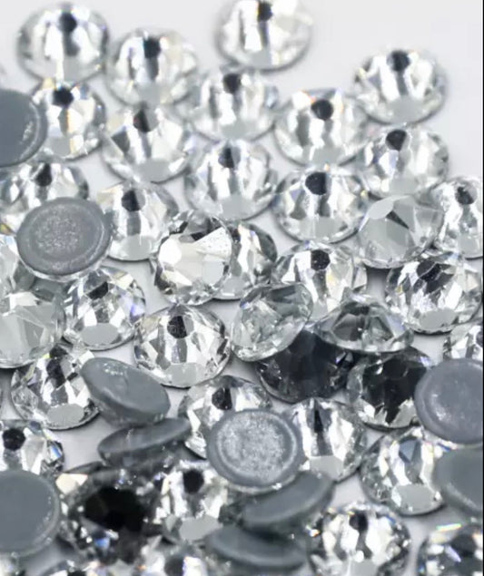 16 Facet Grade SS12 Crystal AB Hotfix Rhinestones (G89)