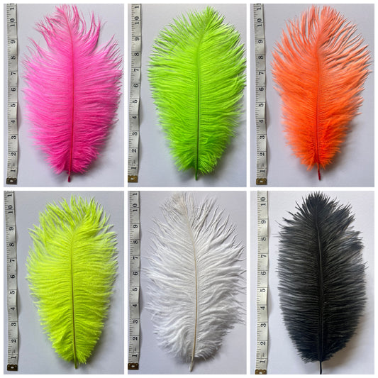 V57 Ostrich feather Plumes 10-12”