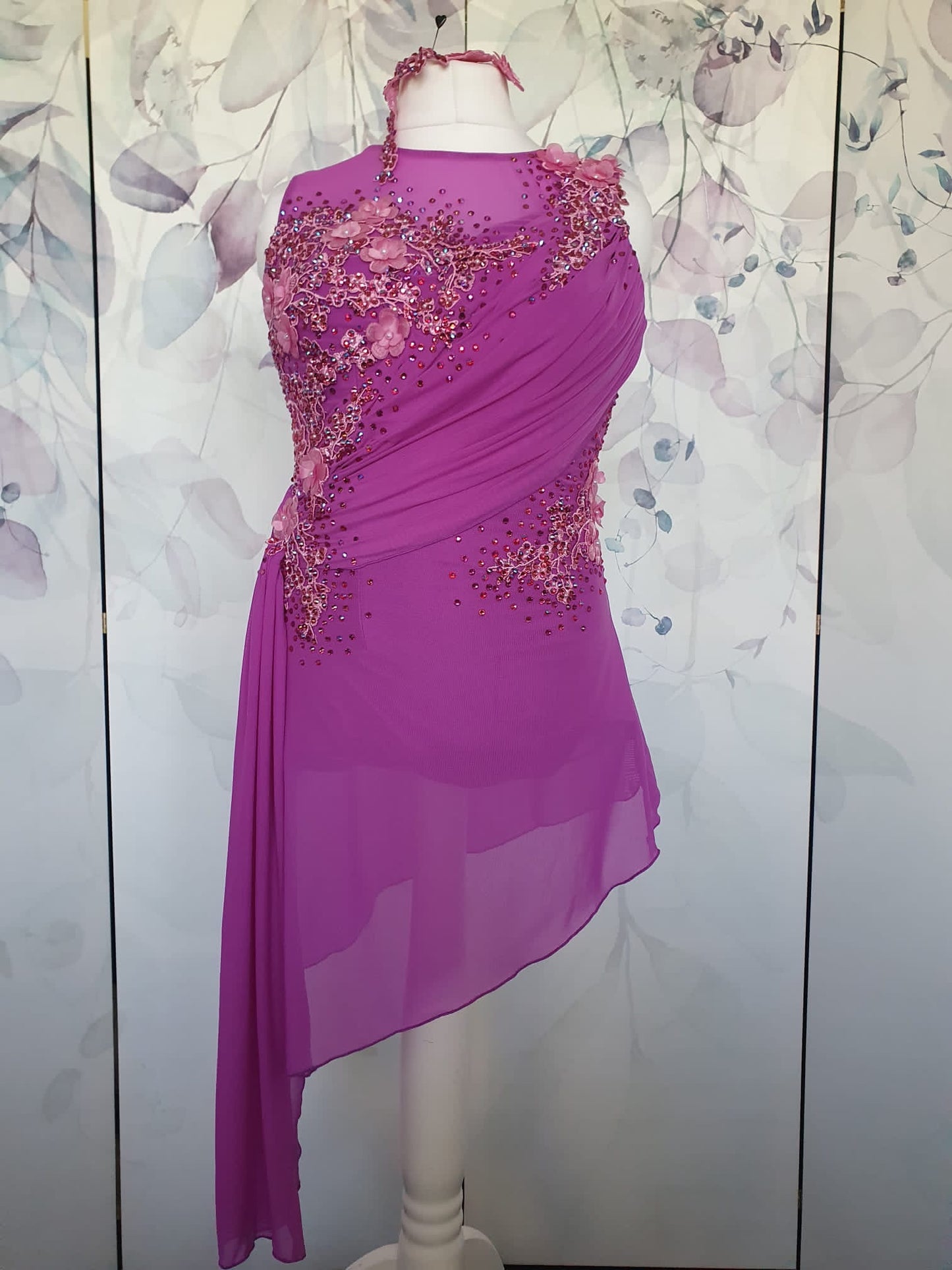 285 Light Purple Lyrical Stage Dance Dress