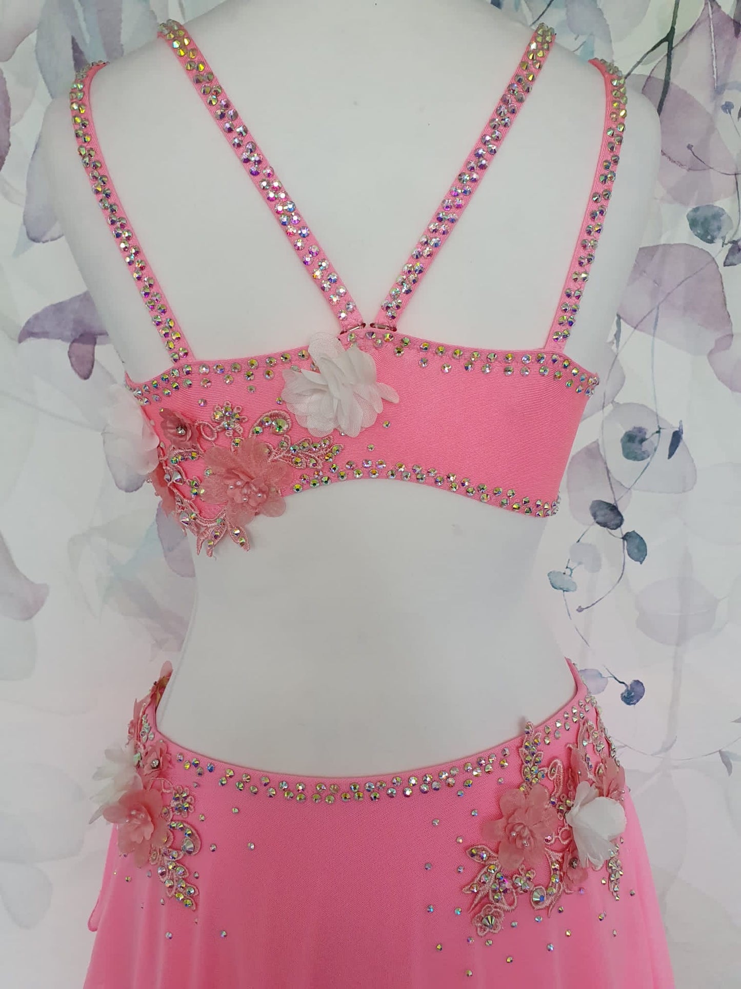 282 Pink Lyrical Stage Dance Dress