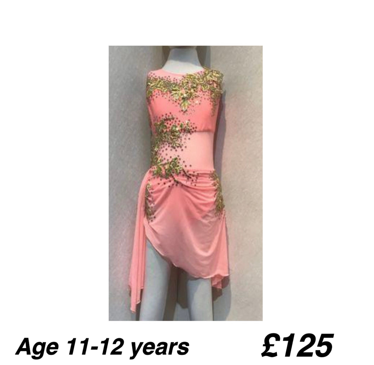 269 Light Pink Lyrical Stage Dance Dress