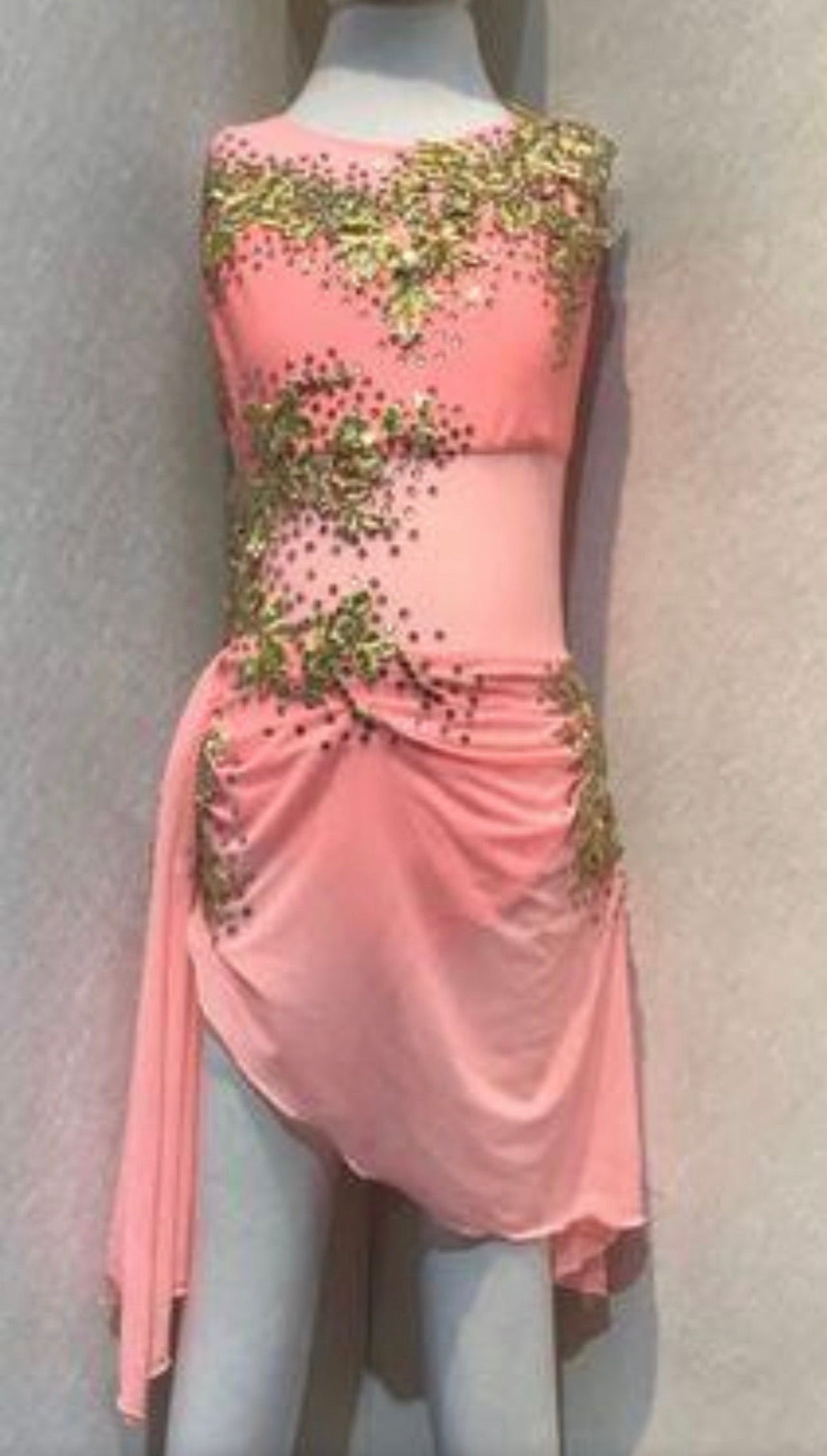 269 Light Pink Lyrical Stage Dance Dress