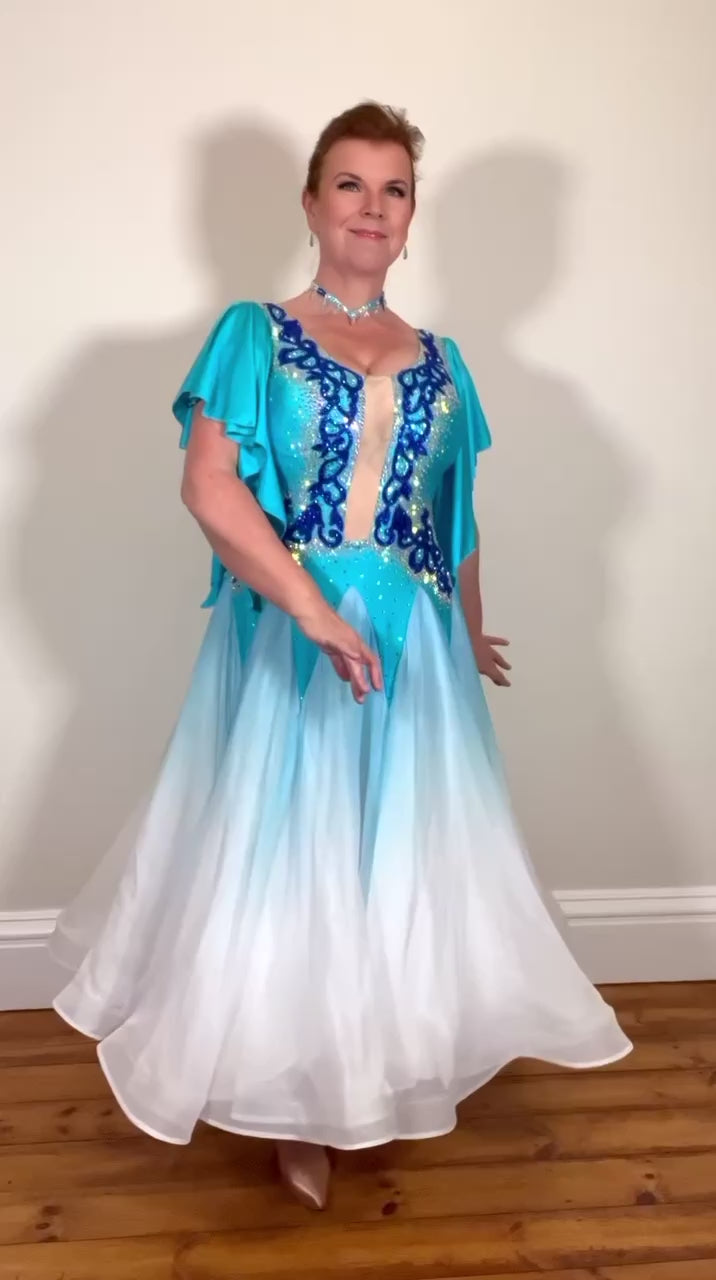 Royal blue hotsell and turquoise dresses